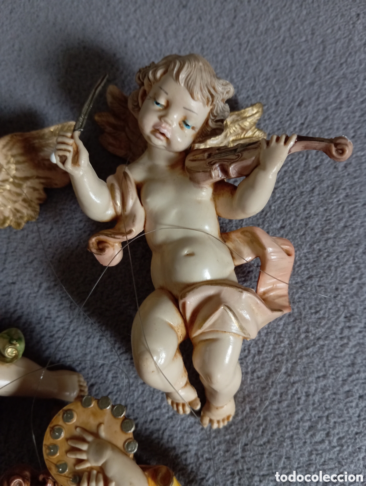 Arte: Lote 3 angelitos de 11 cm - Foto 2