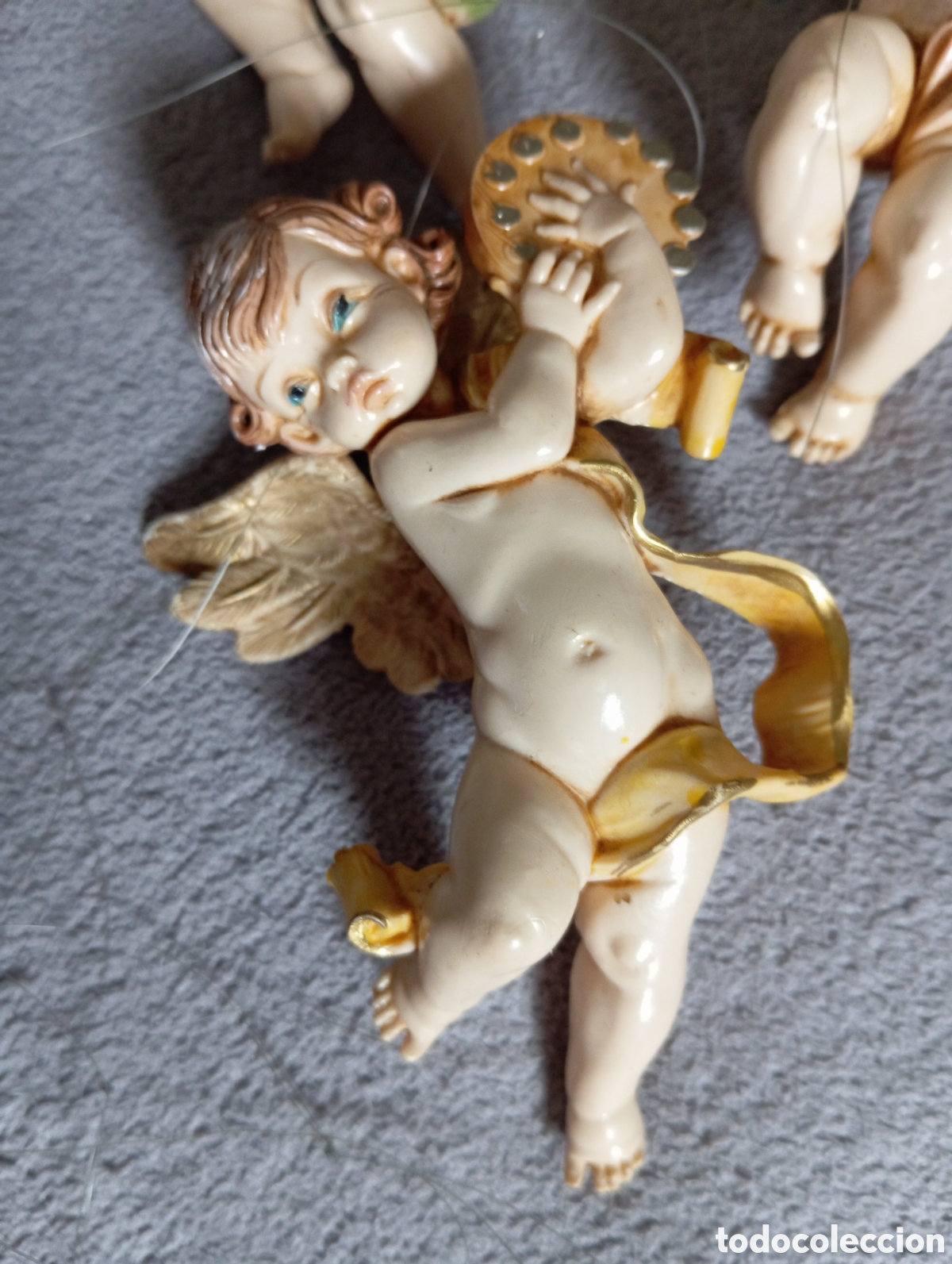 Arte: Lote 3 angelitos de 11 cm - Foto 3