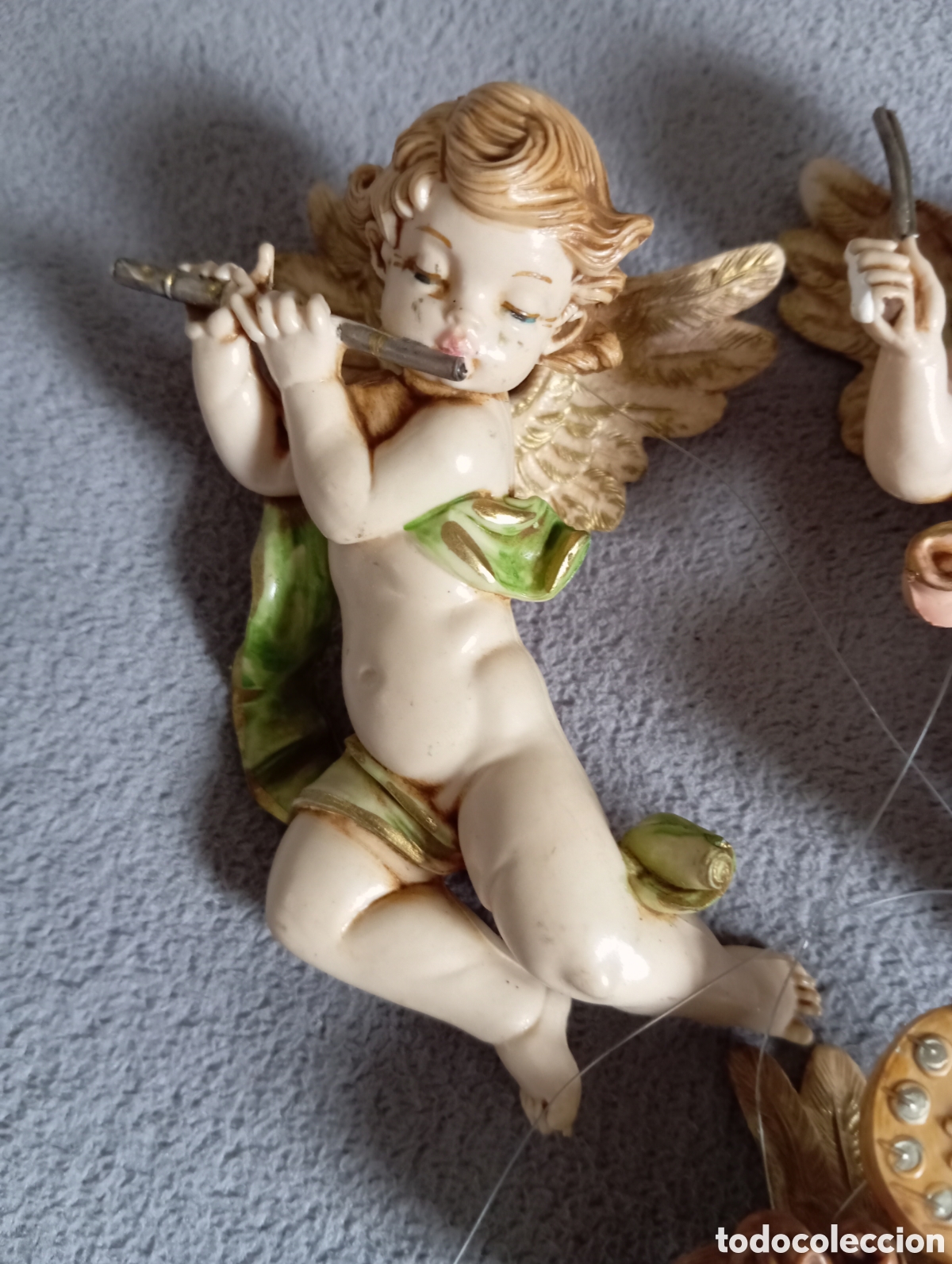 Arte: Lote 3 angelitos de 11 cm - Foto 4