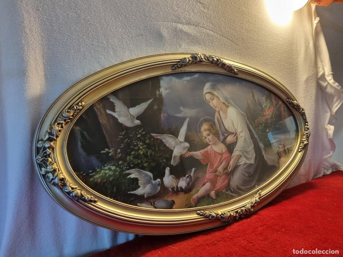 Arte: LITOGRAFIA RELIGIOSA ENMARCADA EN MADERA - Foto 3