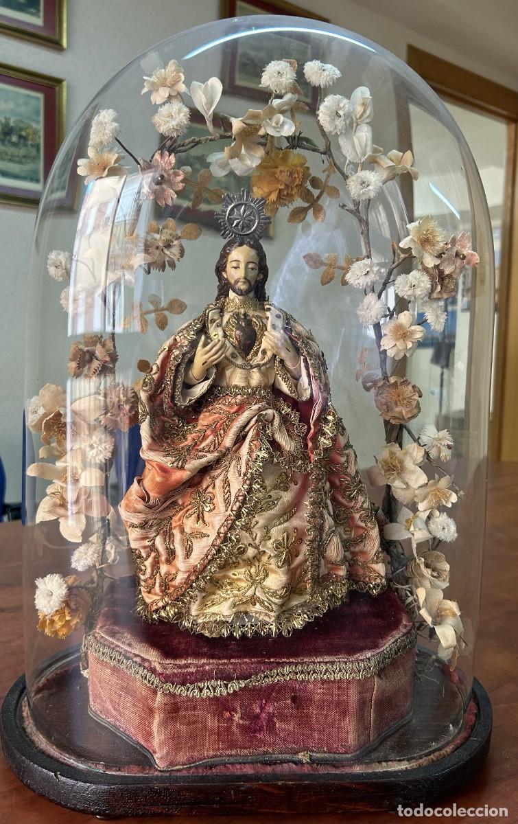 Arte: Sagrado Coraz&oacute;n S. XIX - Foto 1