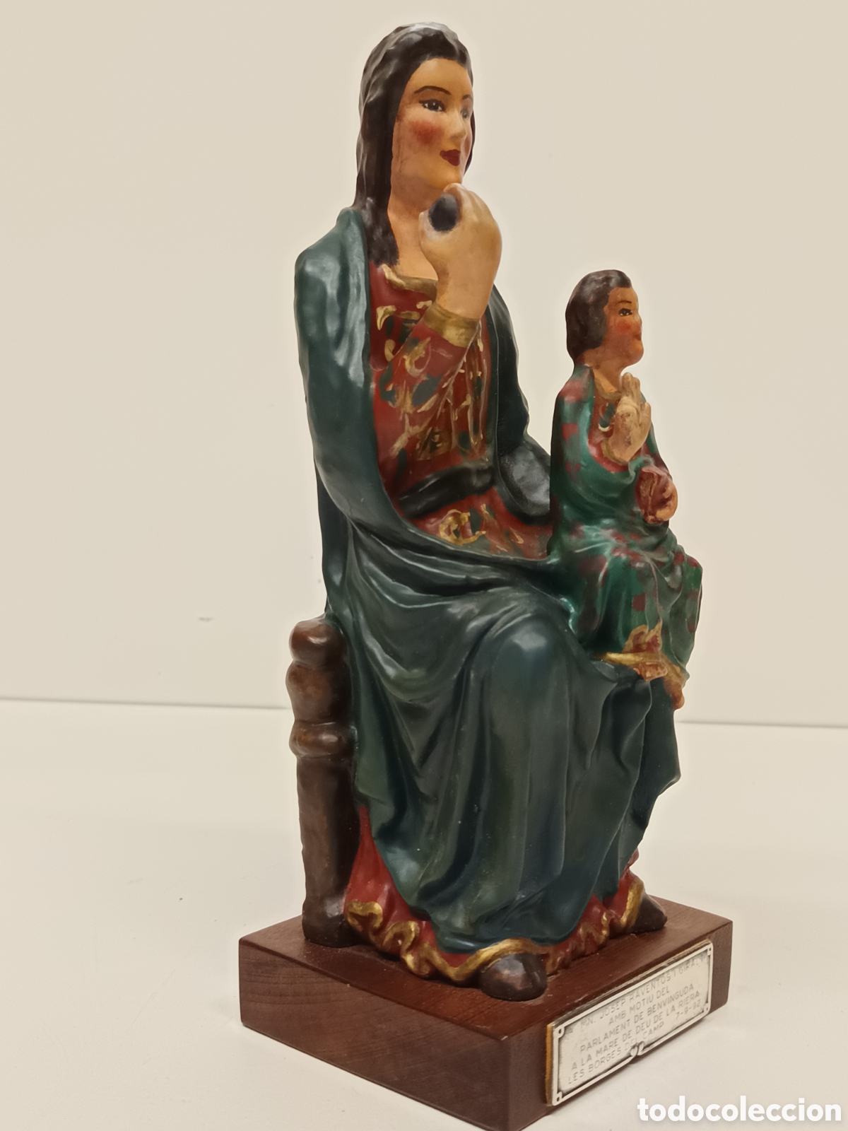 Arte: Virgen Imagen de la mare de deu de la riera - Foto 2
