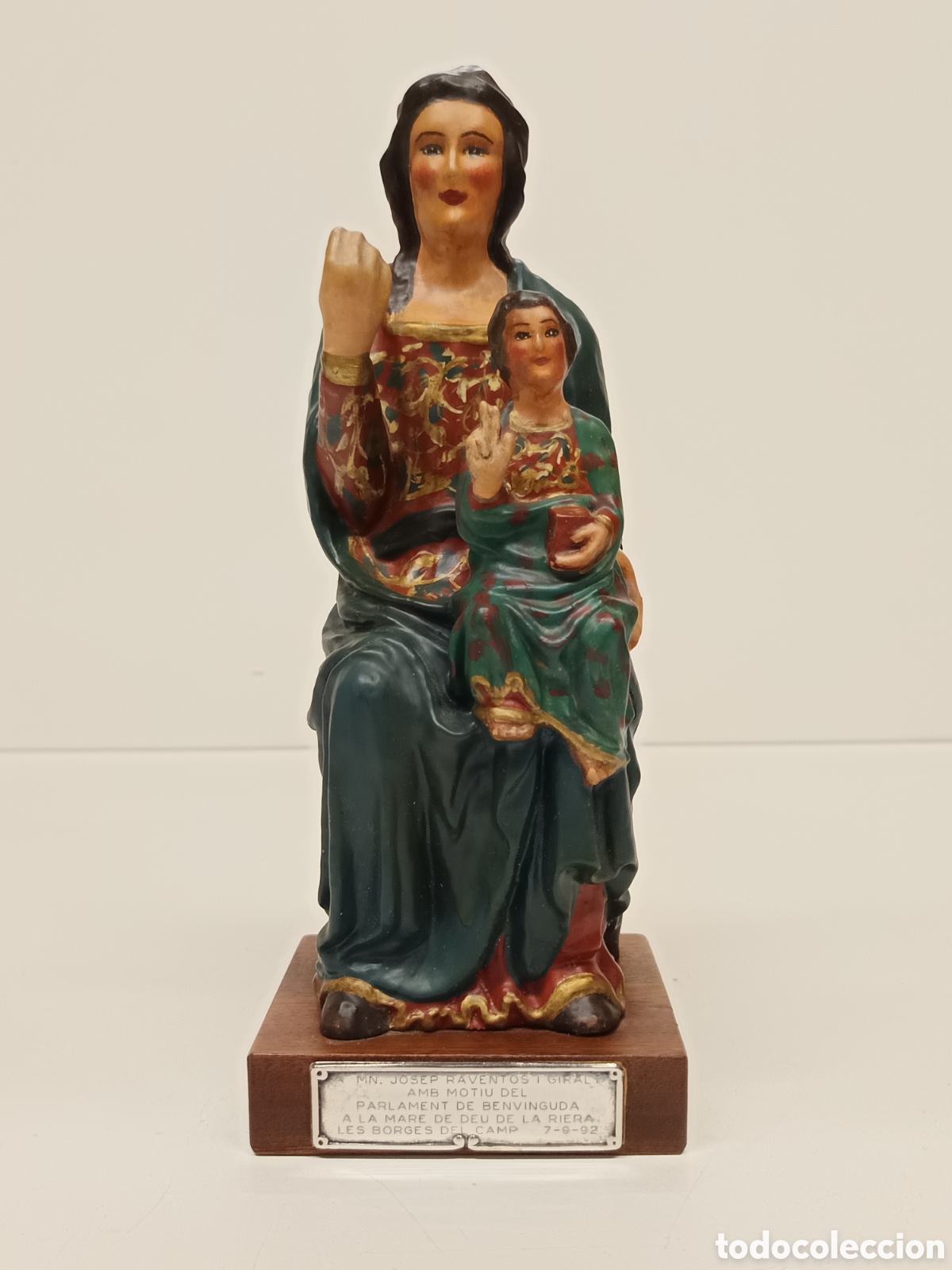Arte: Virgen Imagen de la mare de deu de la riera - Foto 1