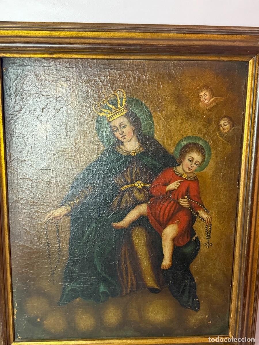 Arte: CUADRO VIRGEN CON ANGELES - Foto 3