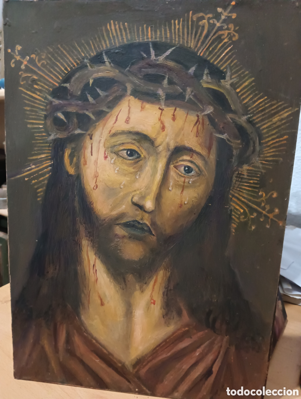 Arte: Oleo tablilla ECCE HOMO - Foto 1