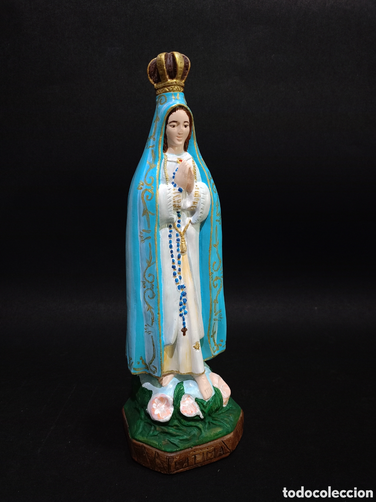 Arte: Figura yeso nuestra se&ntilde;ora de F&aacute;tima