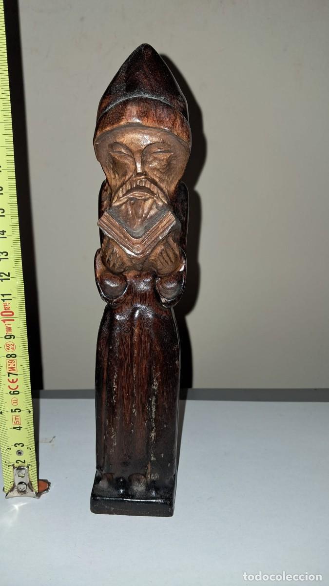 Arte: MONJE TALLADO EN MADERA - Foto 1