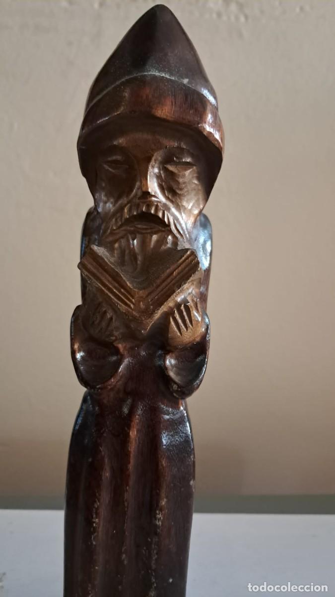 Arte: MONJE TALLADO EN MADERA - Foto 2
