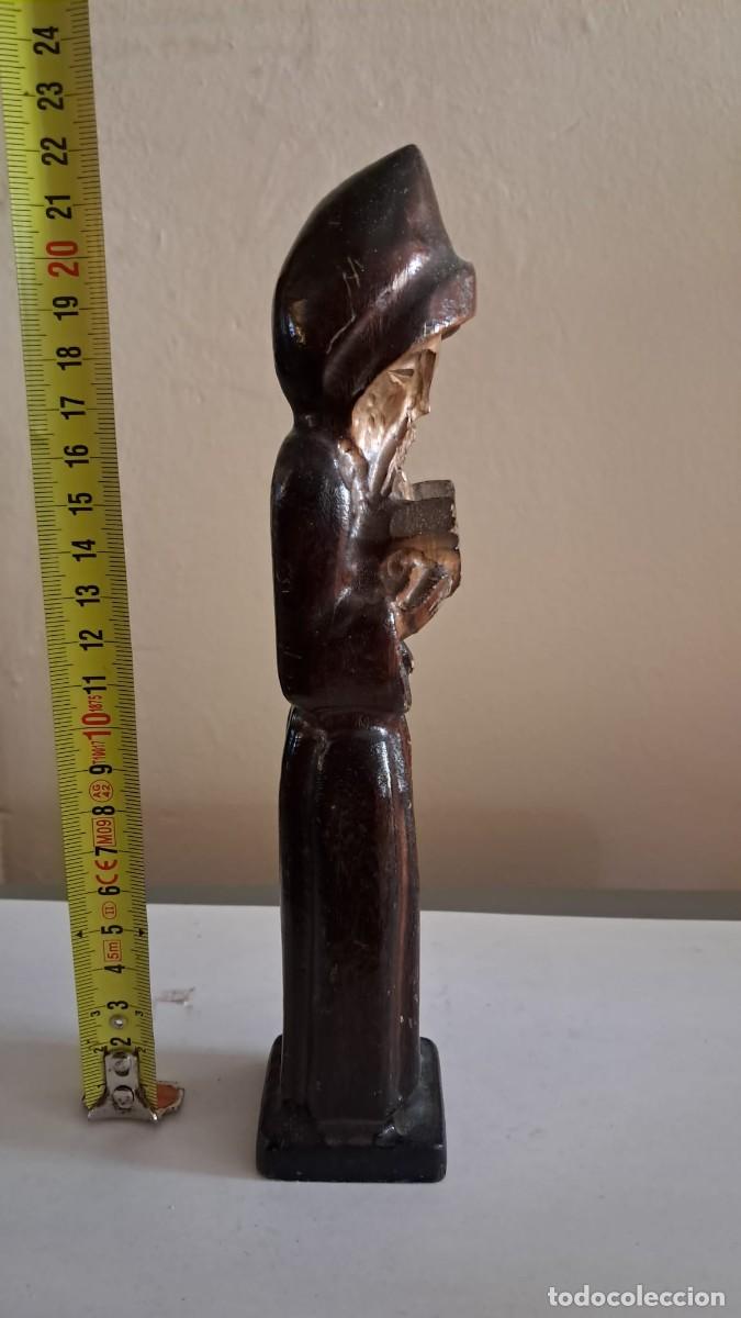 Arte: MONJE TALLADO EN MADERA - Foto 3