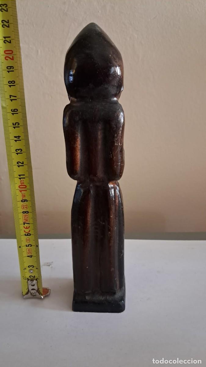 Arte: MONJE TALLADO EN MADERA - Foto 4