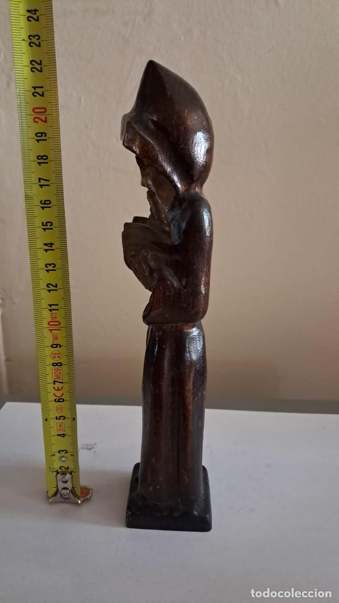 Arte: MONJE TALLADO EN MADERA - Foto 5