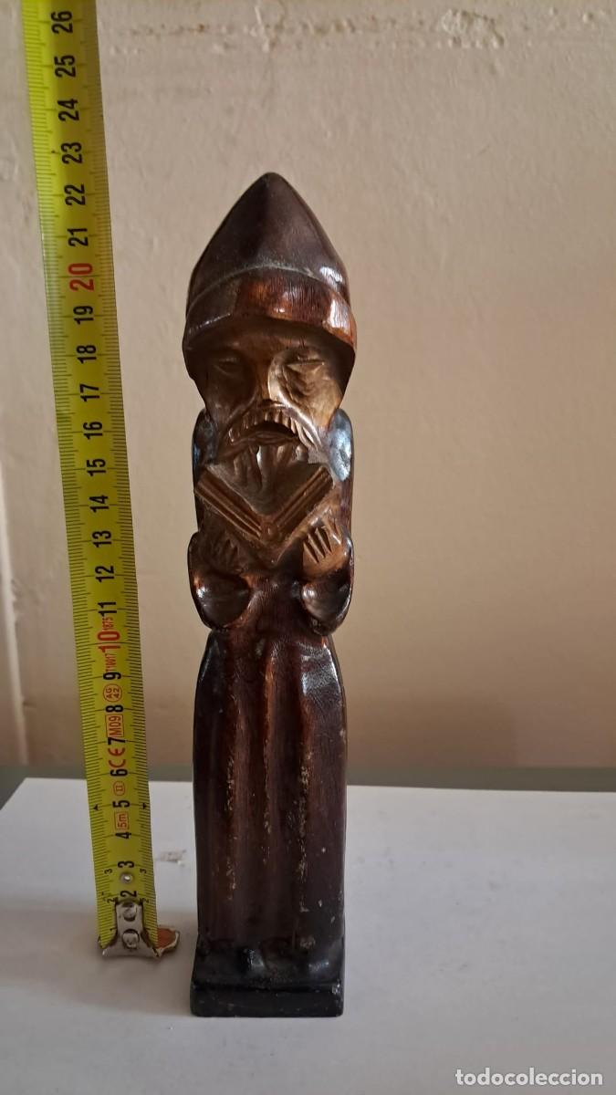 Arte: MONJE TALLADO EN MADERA - Foto 6