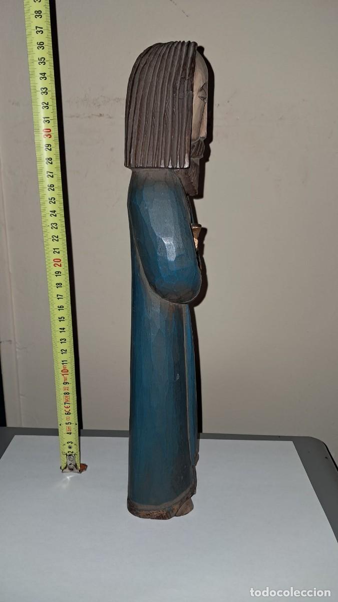 Arte: MONJE TALLADO EN MADERA - Foto 2