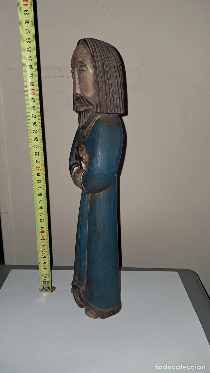 Arte: MONJE TALLADO EN MADERA - Foto 4