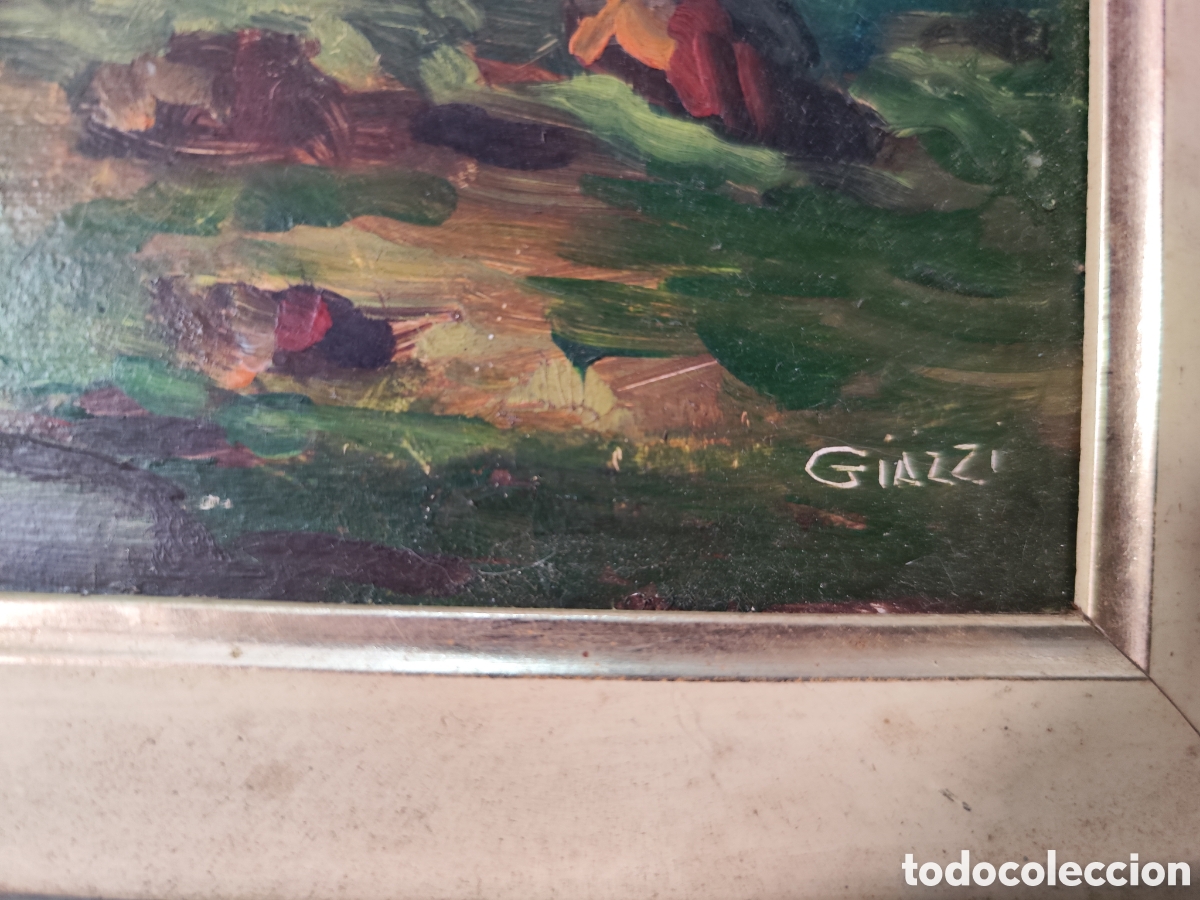 Arte: Oleo sobre tablet con marco de madera tallado - Foto 2