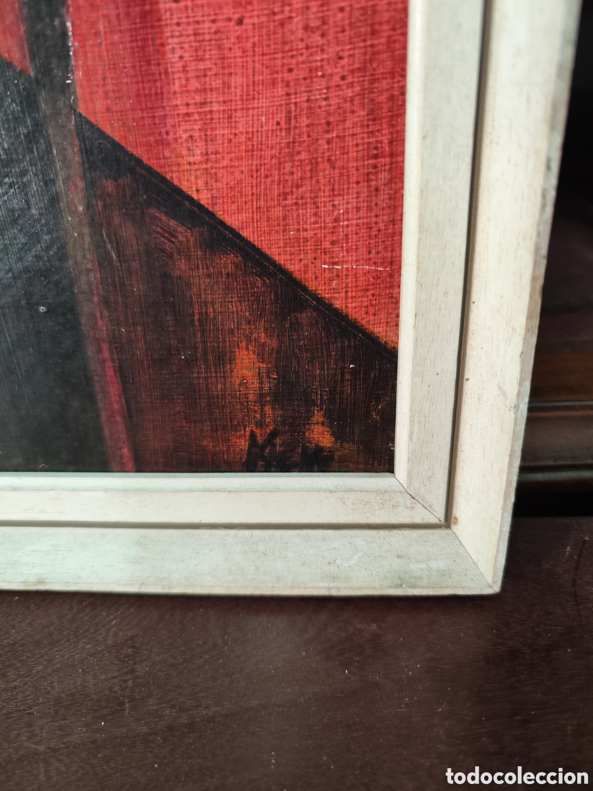 Arte: Oleo sobre tablet cercano 1960 - Foto 2