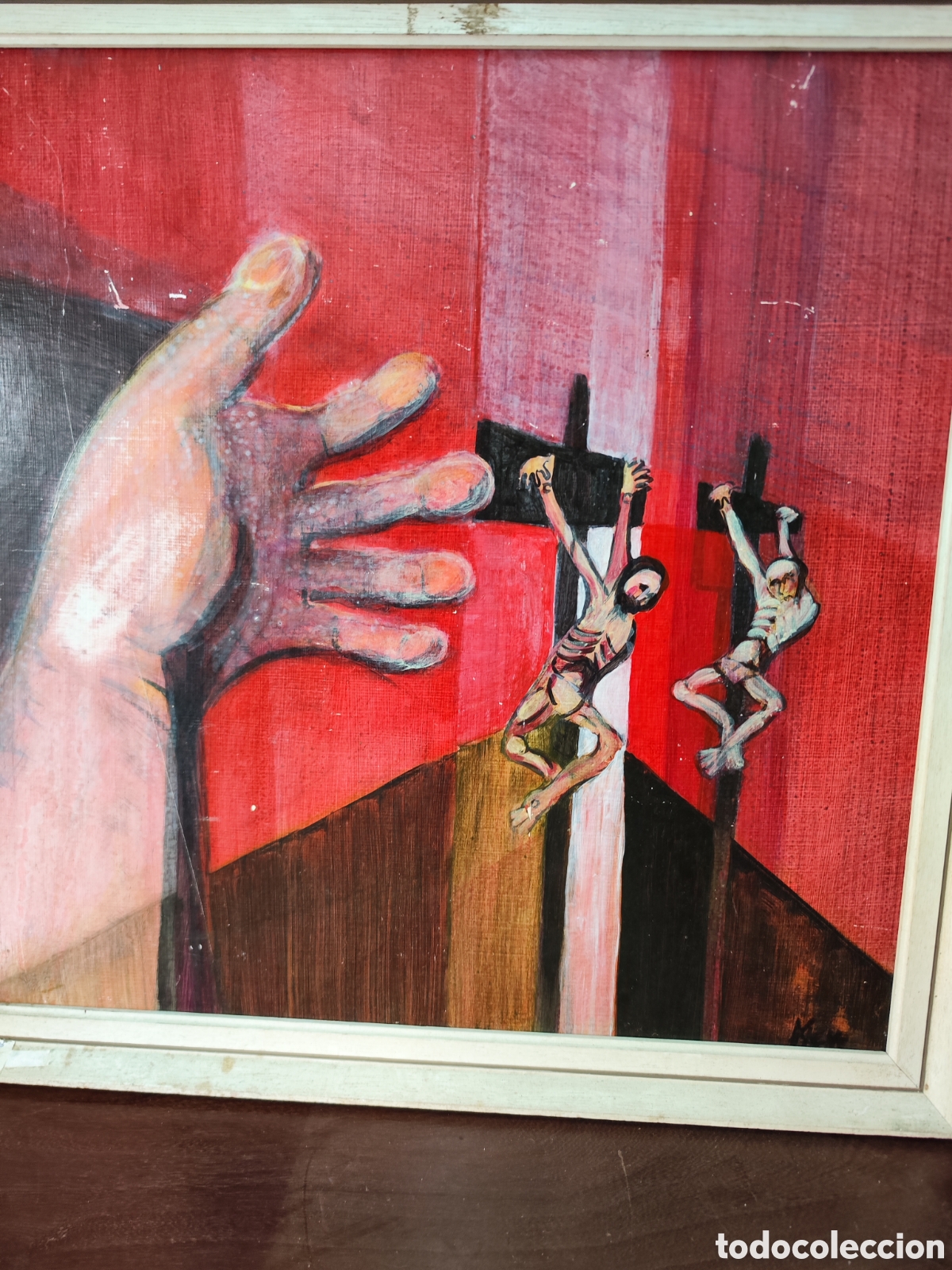 Arte: Oleo sobre tablet cercano 1960 - Foto 1