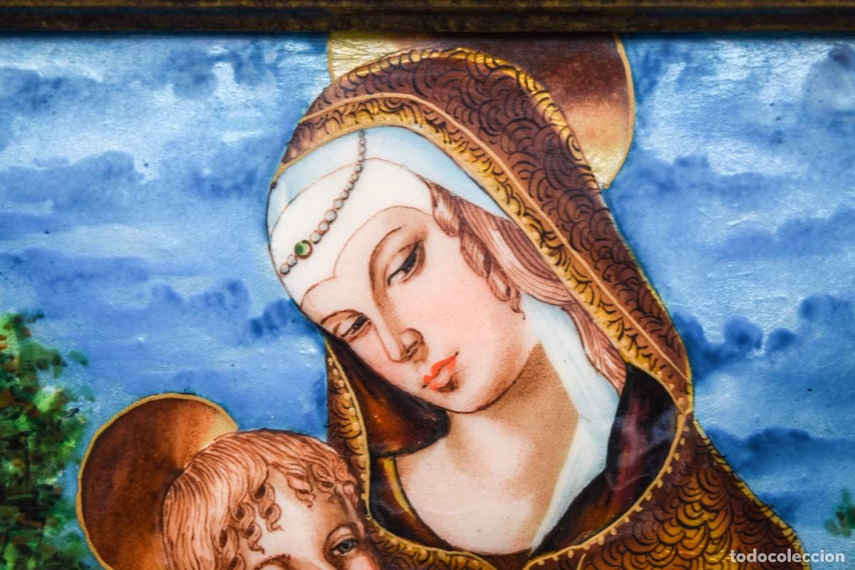 Arte: Tr&iacute;ptico religioso en esmalte - 65 cm - Foto 4
