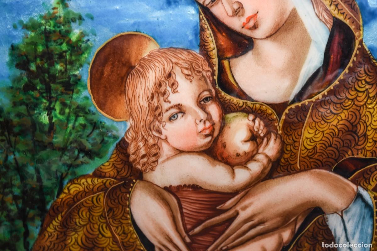 Arte: Tr&iacute;ptico religioso en esmalte - 65 cm - Foto 5