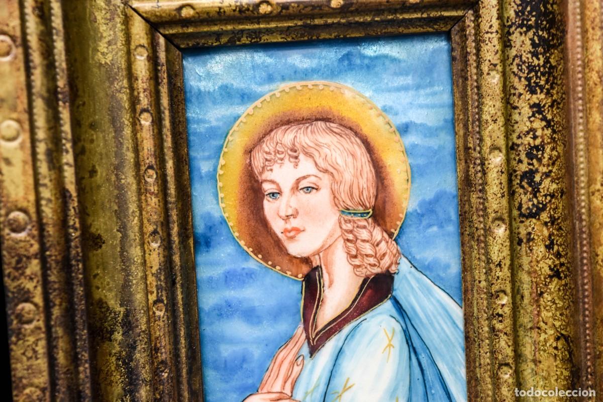 Arte: Tr&iacute;ptico religioso en esmalte - 65 cm - Foto 8