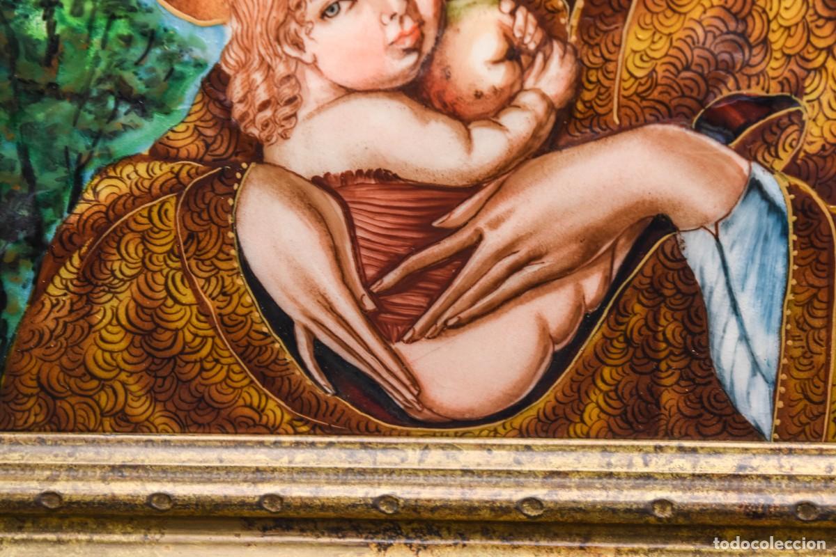 Arte: Tr&iacute;ptico religioso en esmalte - 65 cm - Foto 10