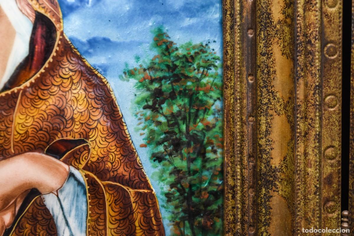 Arte: Tr&iacute;ptico religioso en esmalte - 65 cm - Foto 12