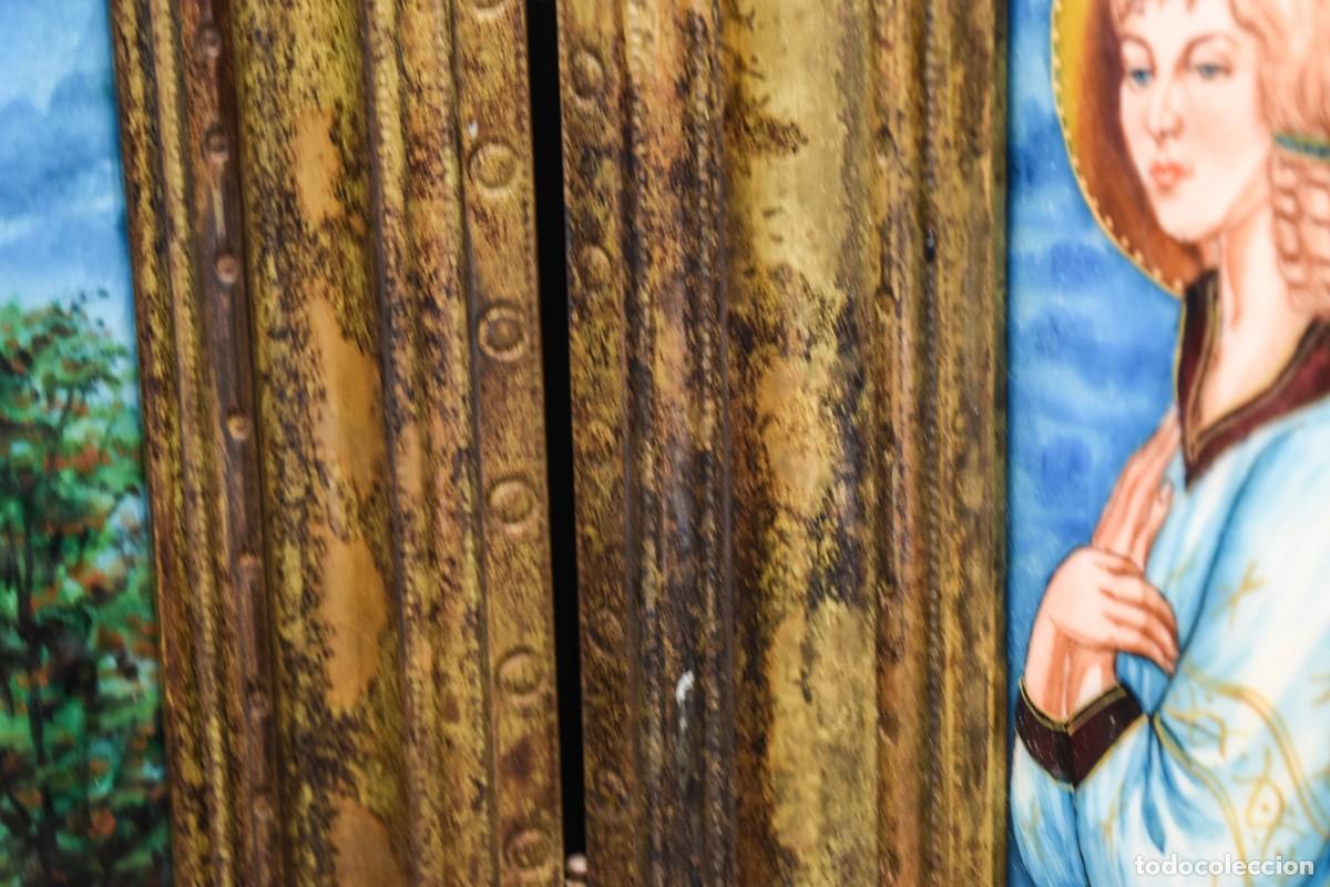 Arte: Tr&iacute;ptico religioso en esmalte - 65 cm - Foto 16