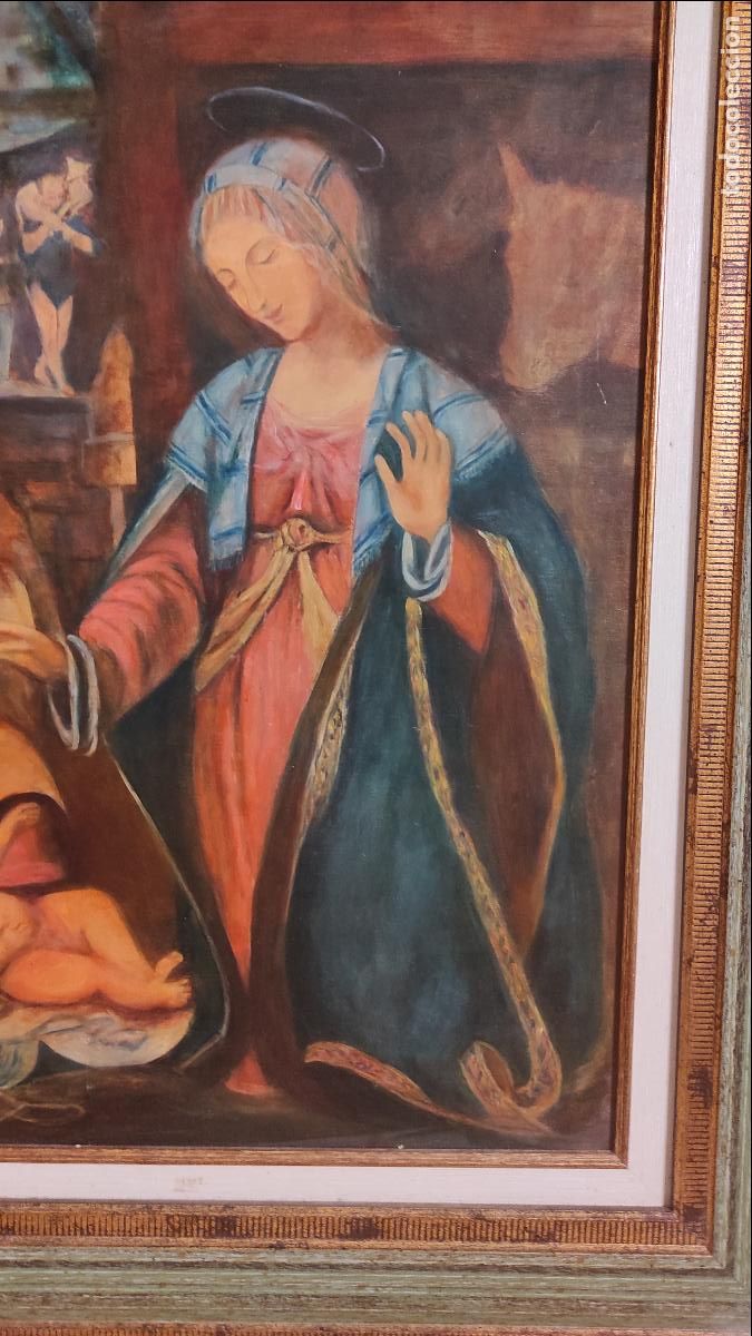Arte: oleo sobre lienzo nacmiento - Foto 2