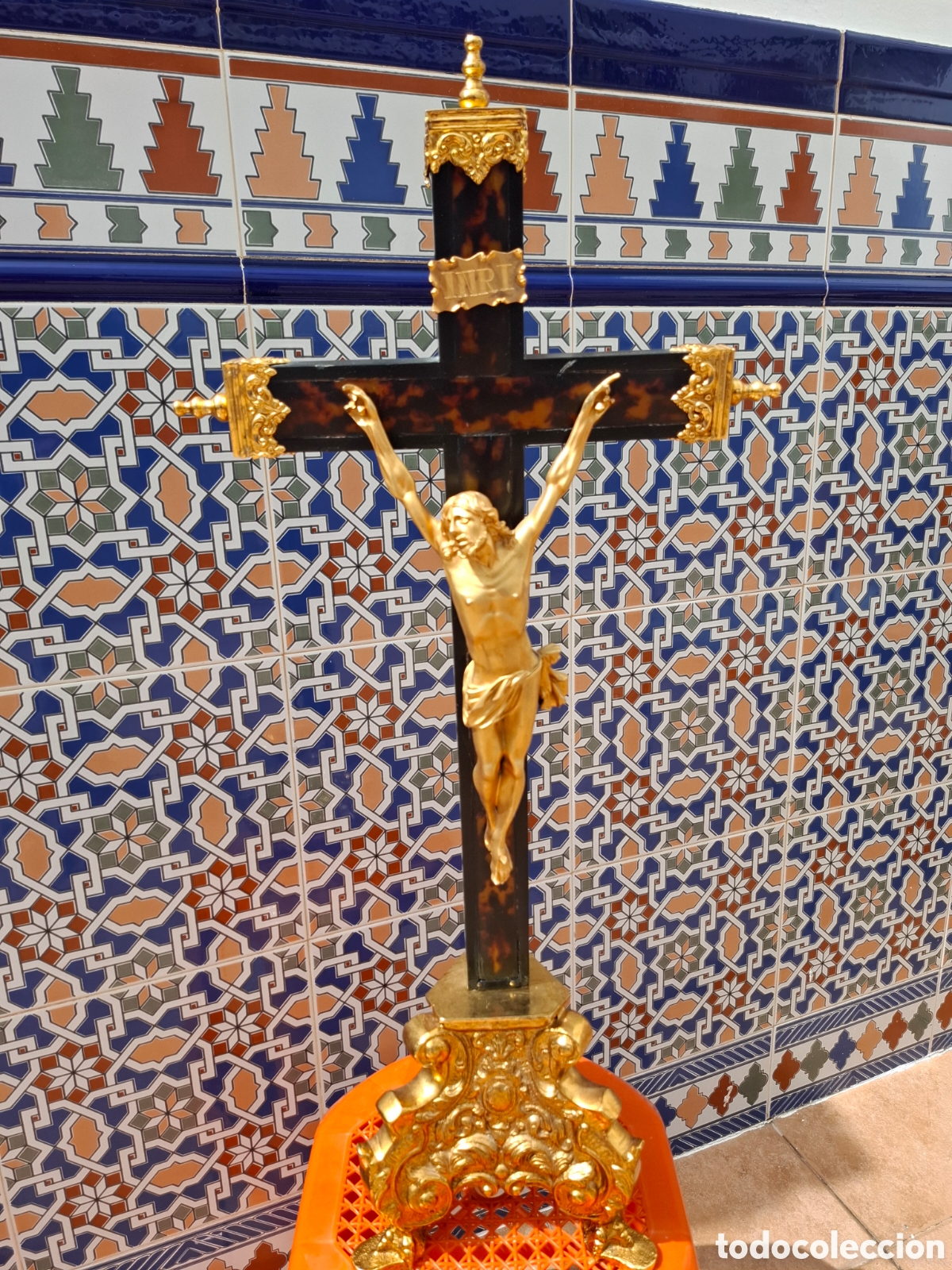 Arte: Cristo italiano de bronce - Foto 1