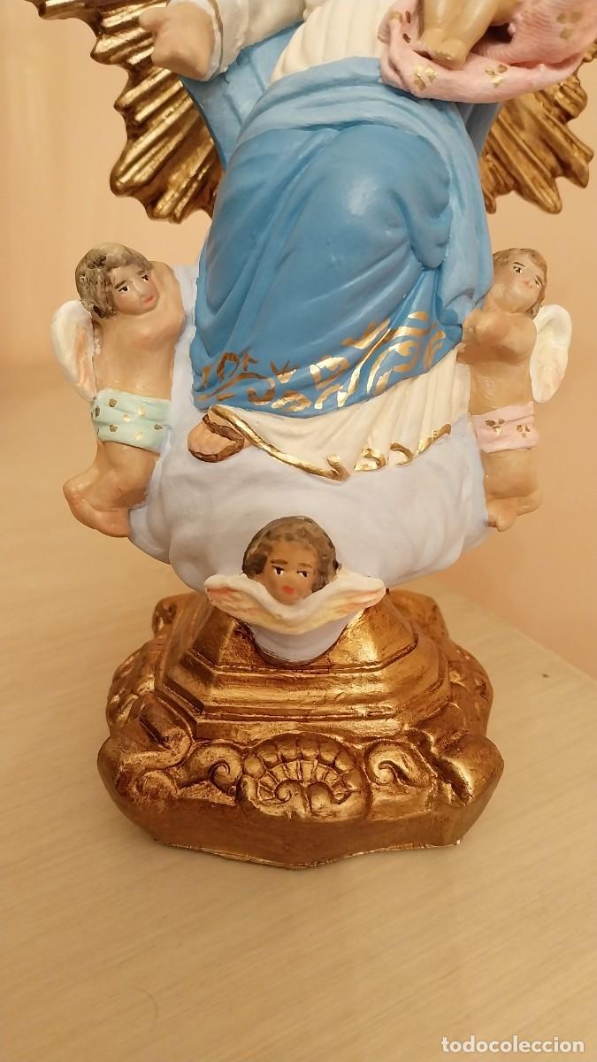 Arte: VIRGEN DE LOS ANGELES (23CM) - Foto 3