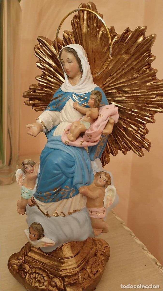 Arte: VIRGEN DE LOS ANGELES (23CM) - Foto 7