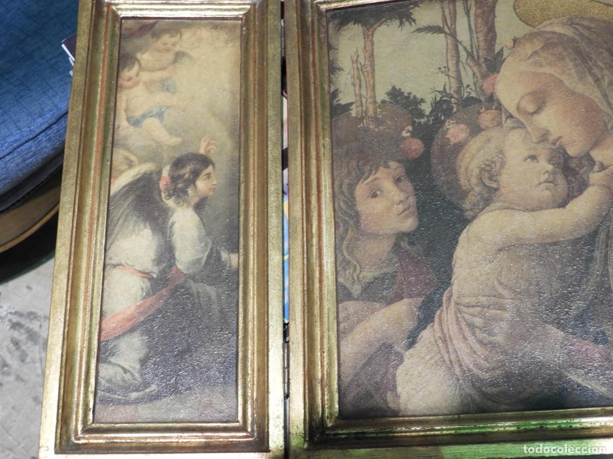 Arte: Triptico con escenas religiosas de la Virgen - Foto 3