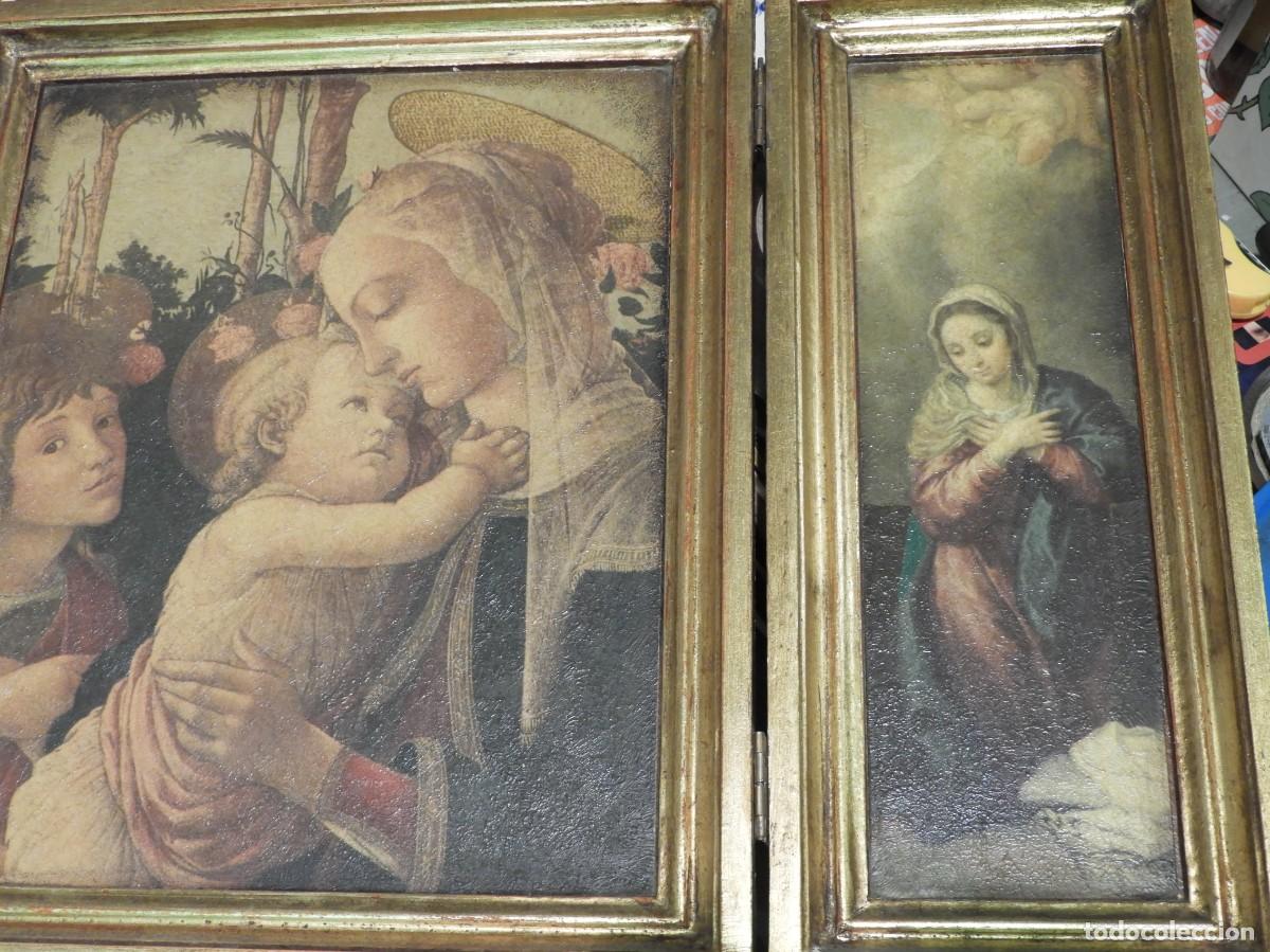 Arte: Triptico con escenas religiosas de la Virgen - Foto 4