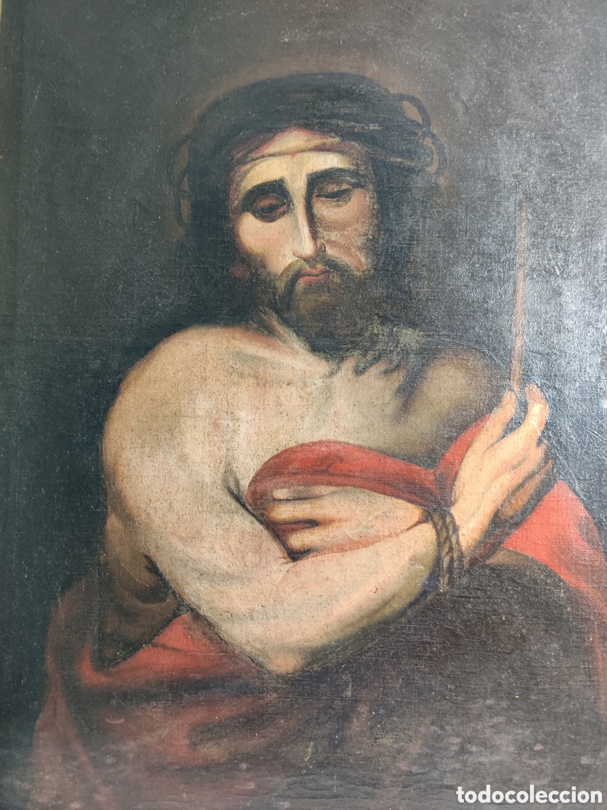 Arte: Cuadro ecce homo antiguo - Foto 2