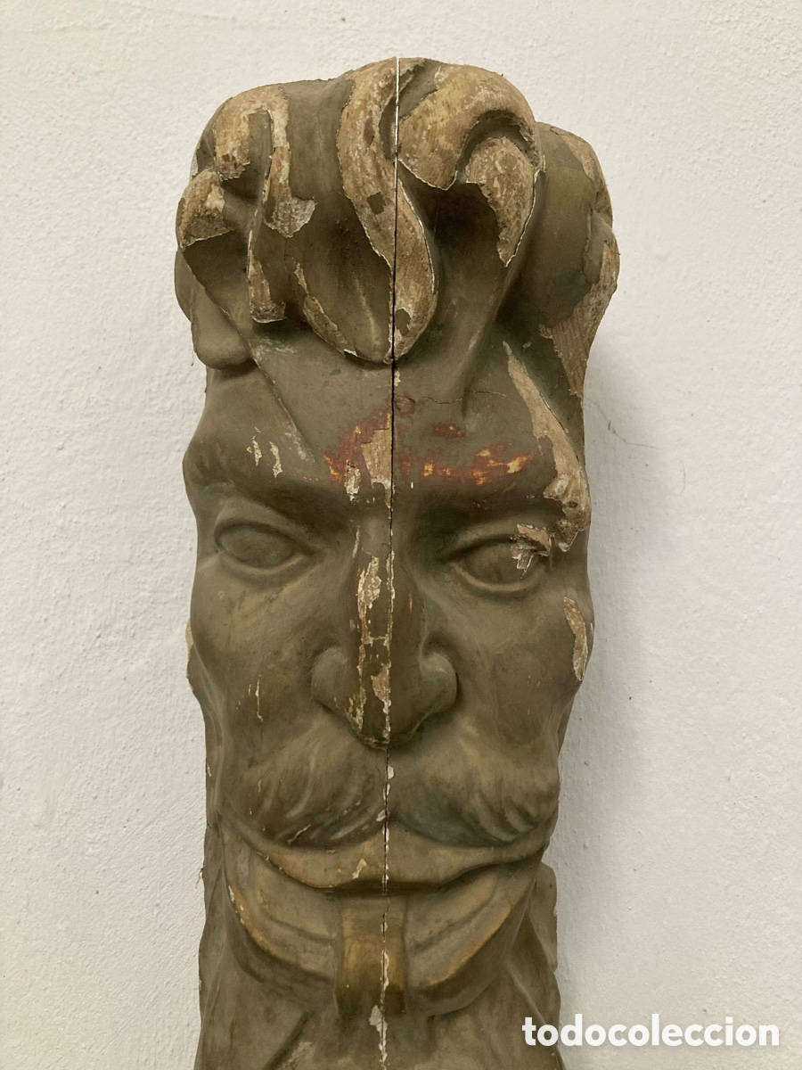 Arte: Penacho m&eacute;nsula madera tallada - Foto 2