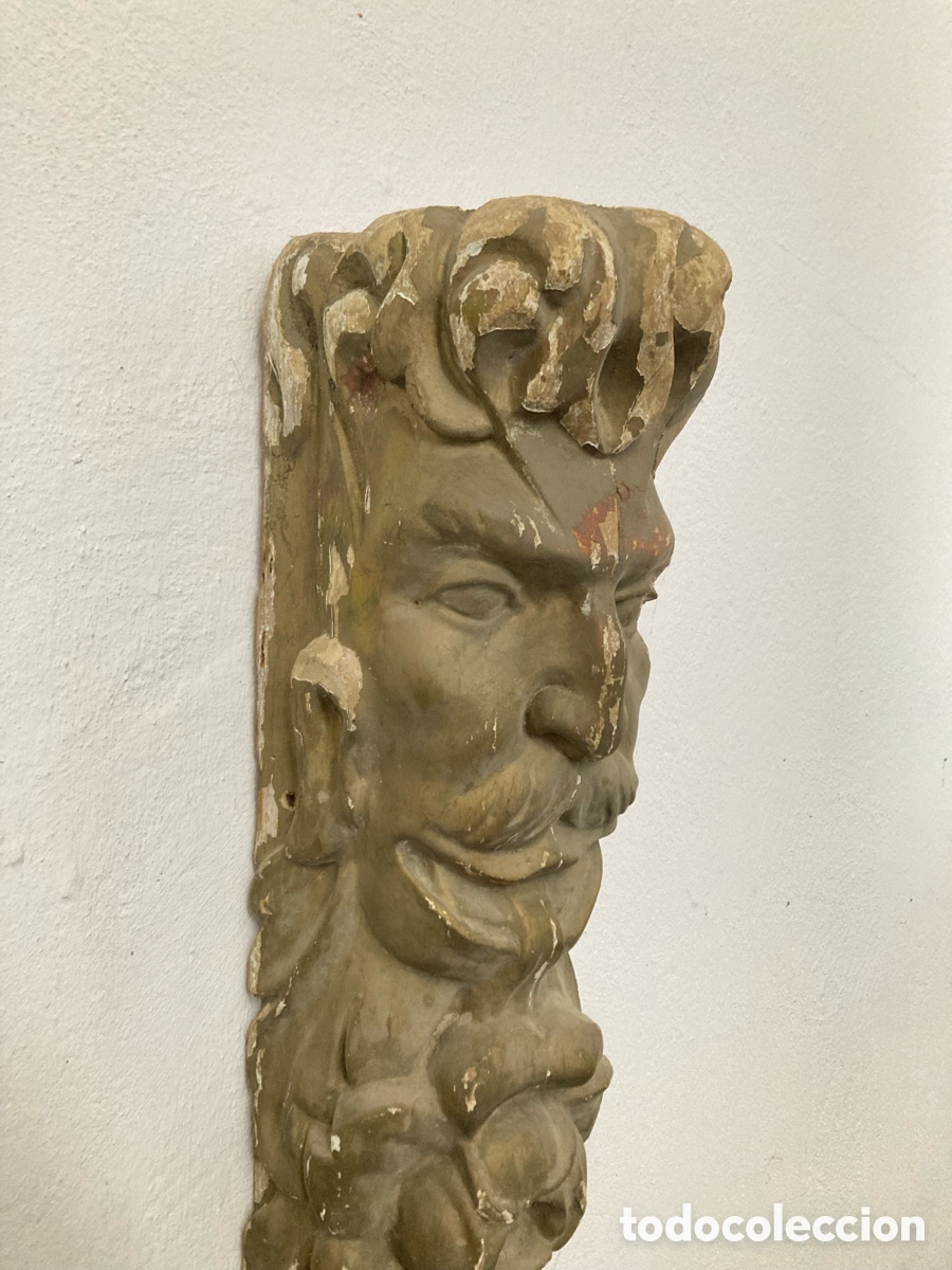 Arte: Penacho m&eacute;nsula madera tallada - Foto 1