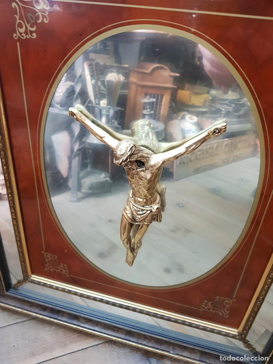 Arte: ANTIGUO CUADRO DE CRISTO EN BRONCE - Foto 2