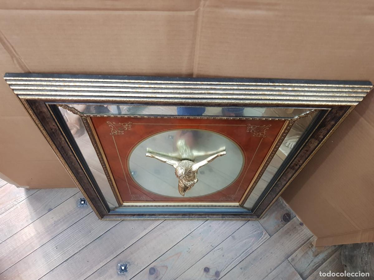 Arte: ANTIGUO CUADRO DE CRISTO EN BRONCE - Foto 5