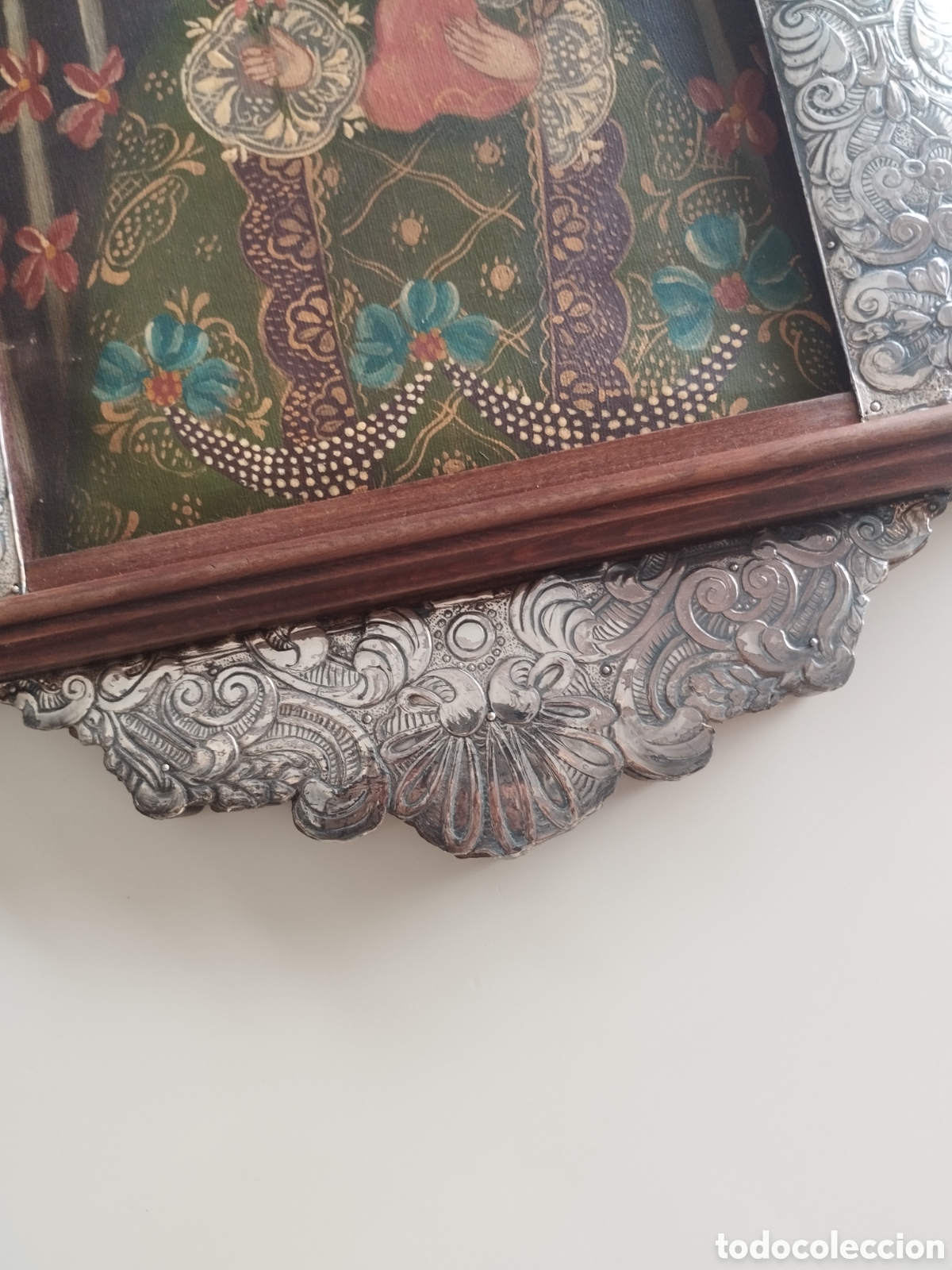 Arte: Retablo en madera y plata repujada - Foto 4