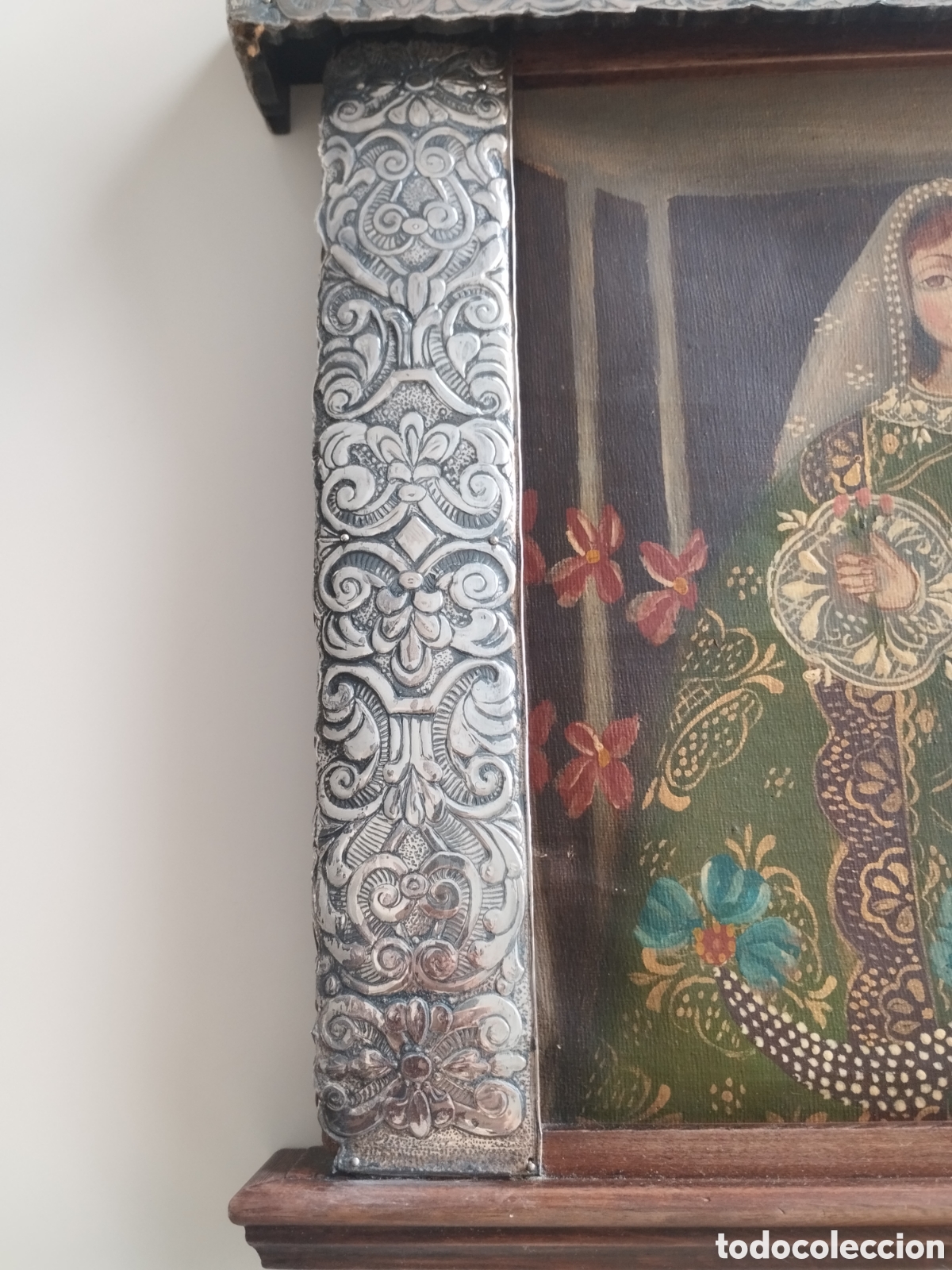 Arte: Retablo en madera y plata repujada - Foto 5