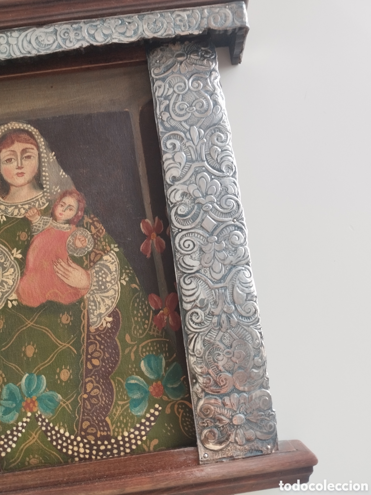 Arte: Retablo en madera y plata repujada - Foto 6