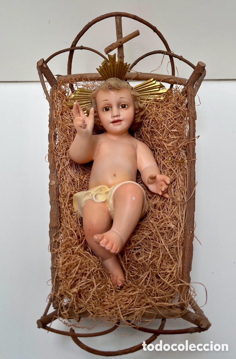 Arte: Ni&ntilde;o Jes&uacute;s de Olot con cu&ntilde;a. - Foto 2
