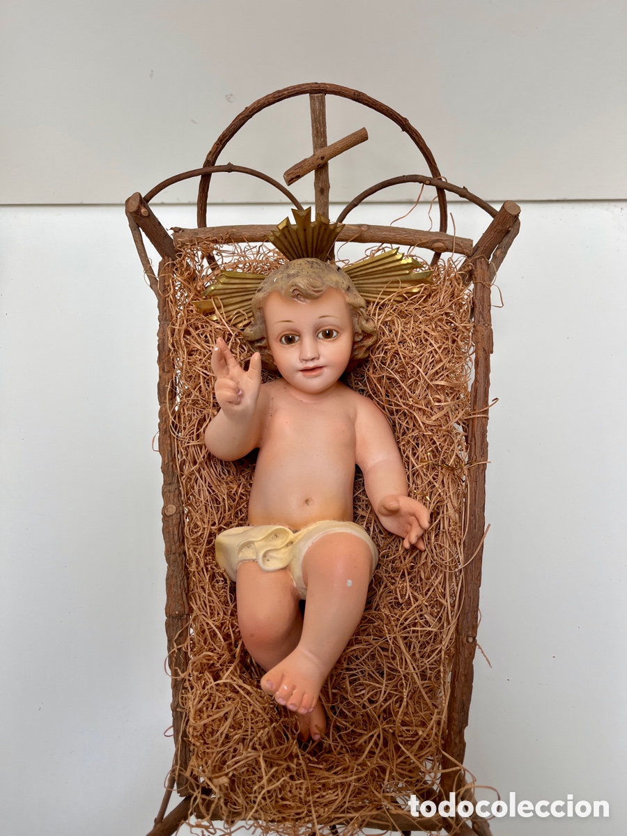 Arte: Ni&ntilde;o Jes&uacute;s de Olot con cu&ntilde;a. - Foto 3