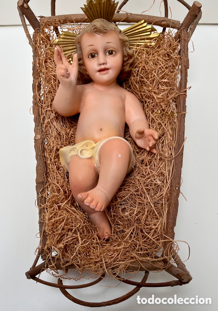 Arte: Ni&ntilde;o Jes&uacute;s de Olot con cu&ntilde;a. - Foto 4