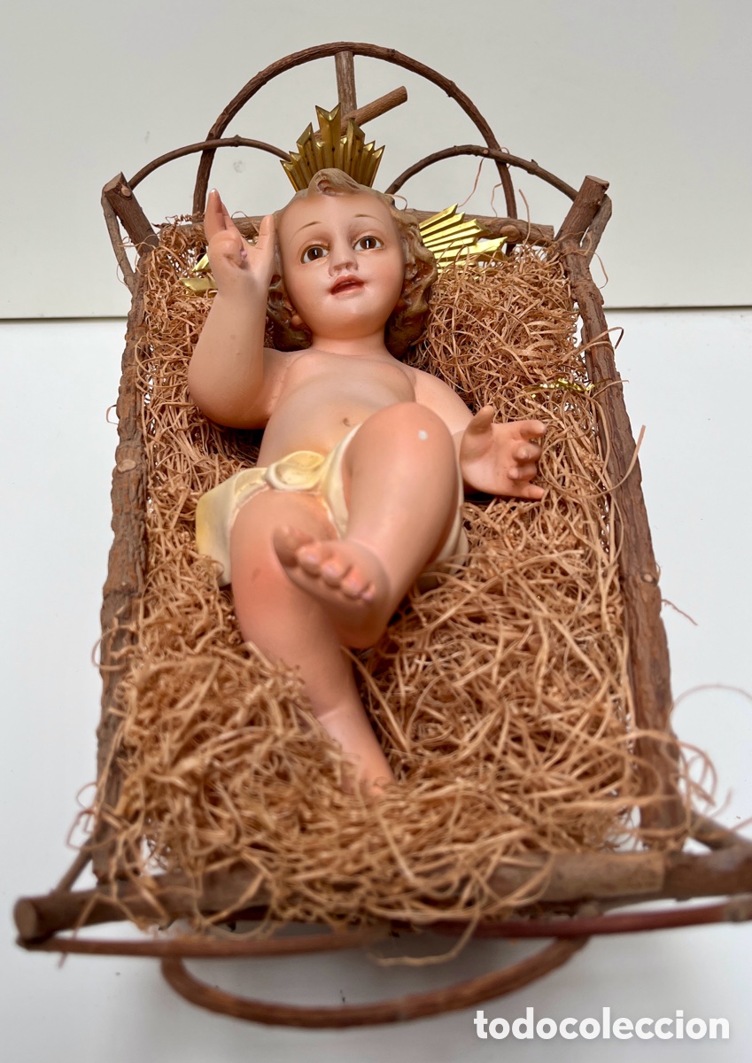 Arte: Ni&ntilde;o Jes&uacute;s de Olot con cu&ntilde;a. - Foto 1