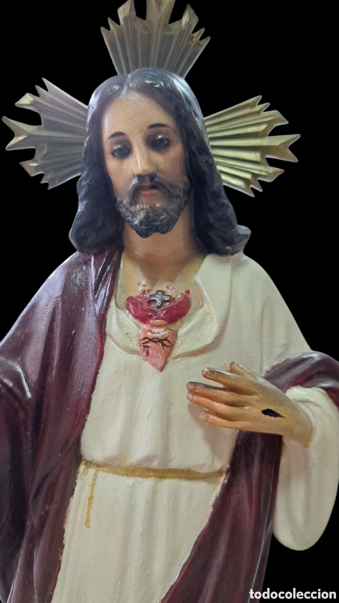 Arte: Cristo sagrado coraz&oacute;n de Olot - Foto 1