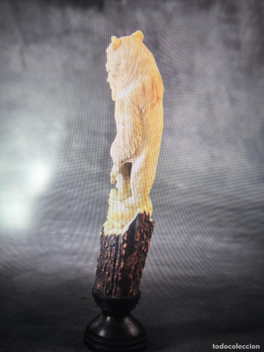 Arte: Talla de asta de ciervo Oso. - Foto 7
