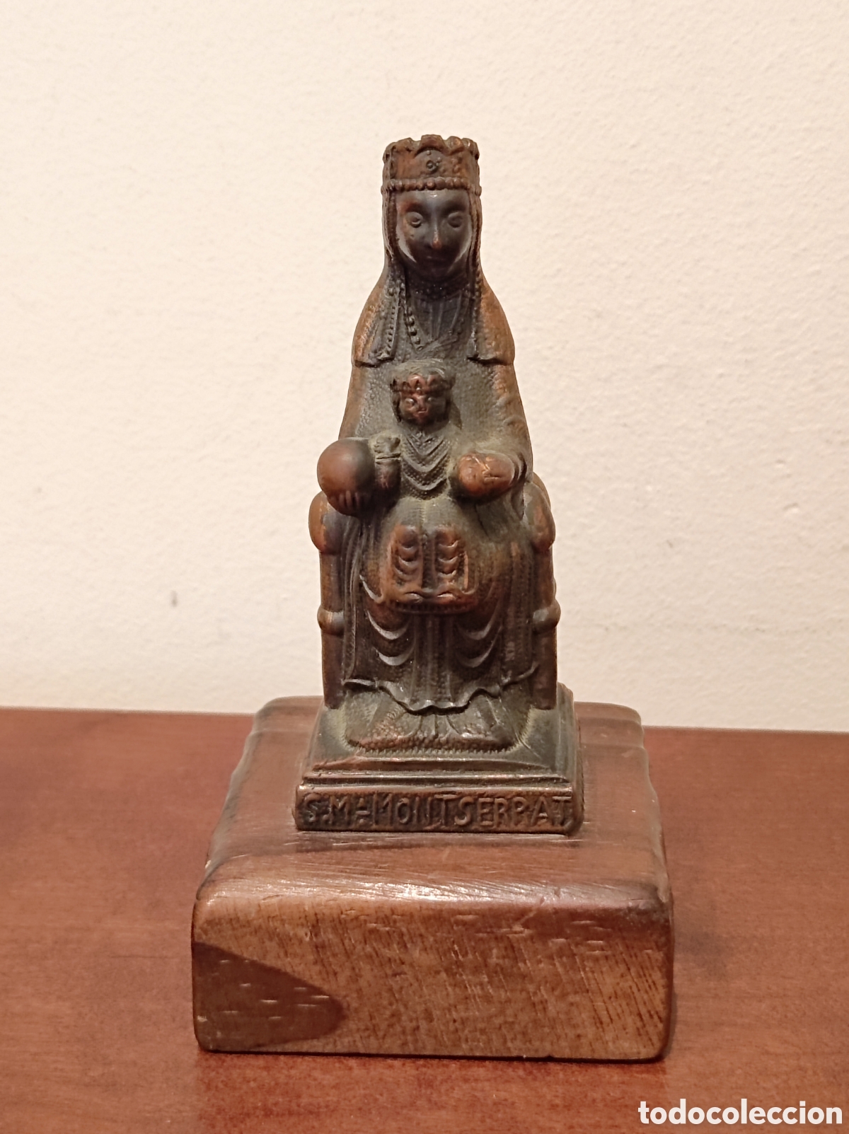 Arte: Figura virgen de Montserrat la moreneta - Foto 1