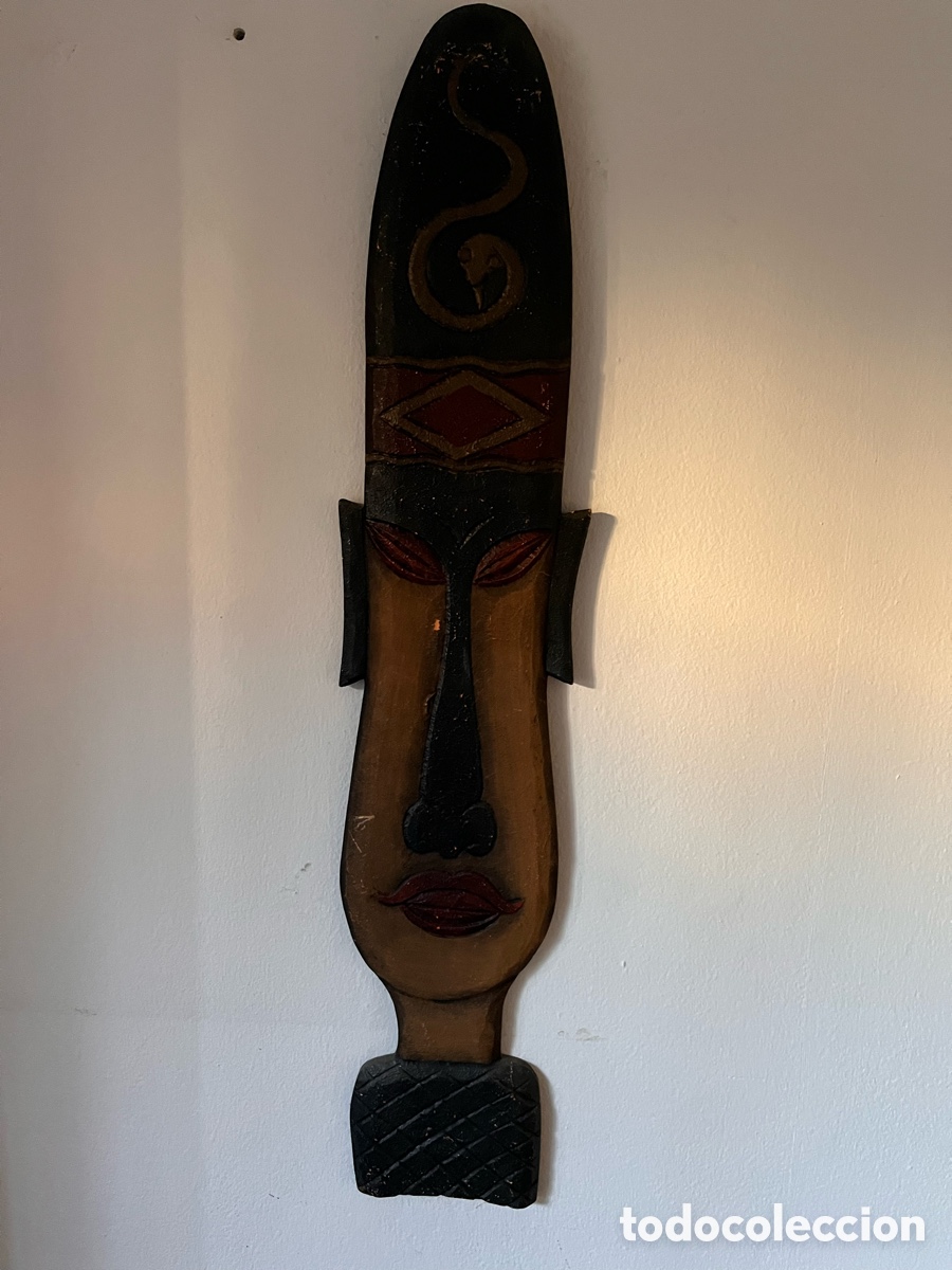 Arte: Lote dos m&aacute;scaras africanas madera - Foto 2