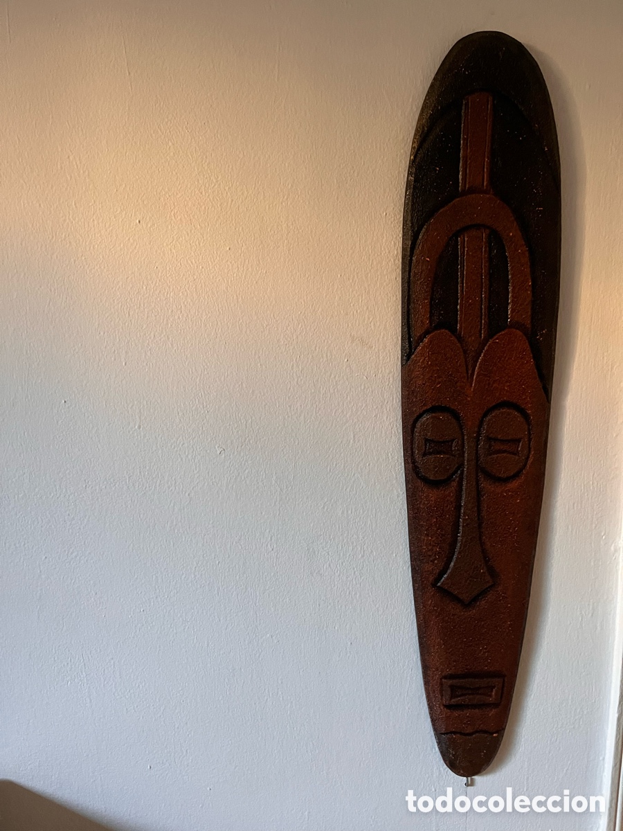 Arte: Lote dos m&aacute;scaras africanas madera - Foto 3